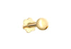 9ct Yellow Gold Ball Labret Stud