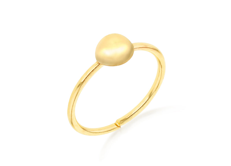 9ct Yellow Gold Ball Labret Stud