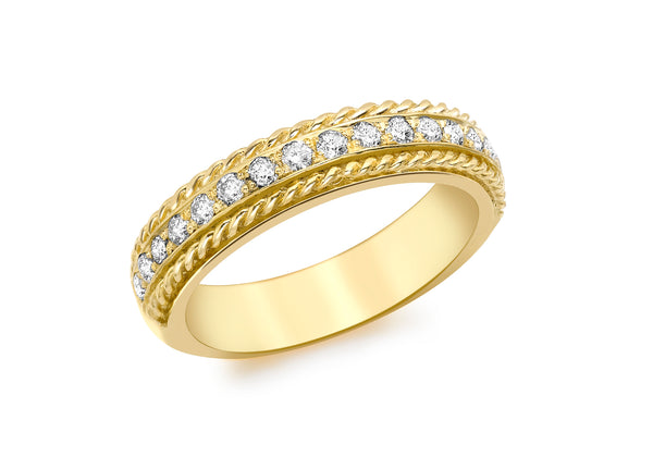 9ct Yellow Gold 0.33t Diamond Eternity Ring