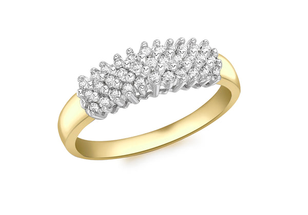 9ct Yellow Gold 0.26t Diamond Terrae Ring