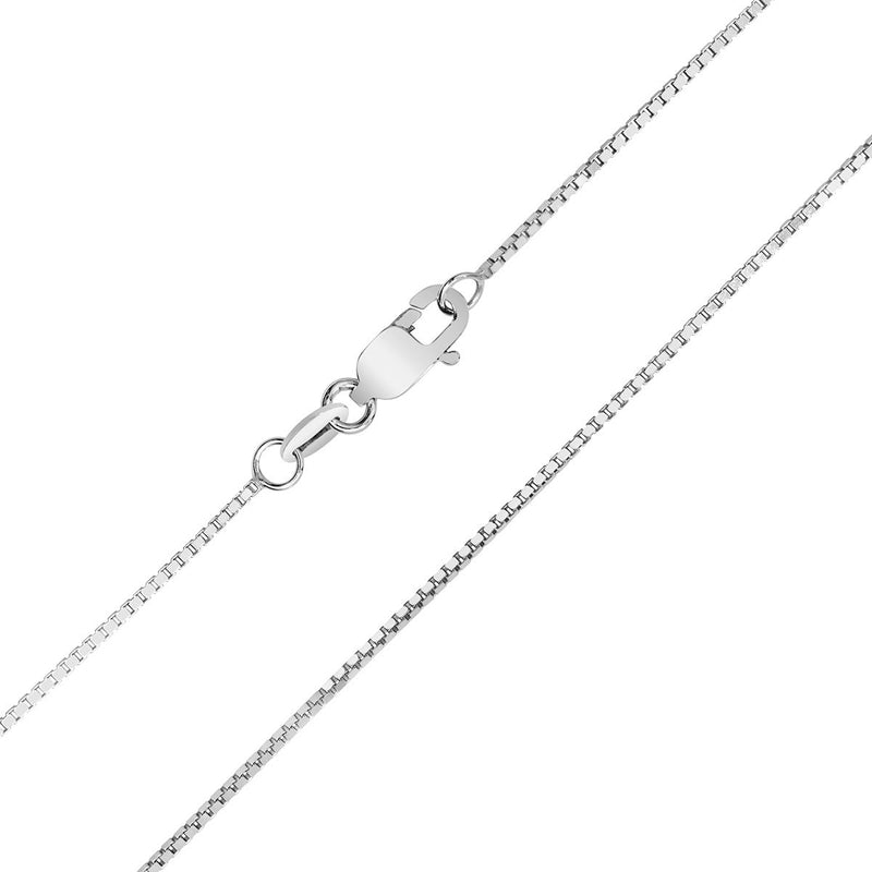 18ct White Gold Box Chain