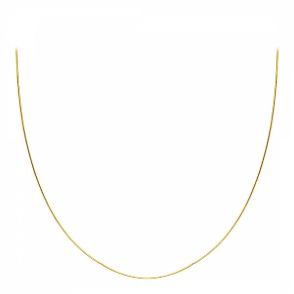 9ct Yellow Gold Mini Round Snake Chain