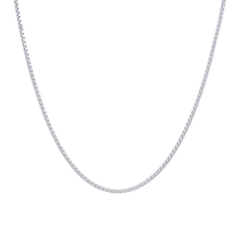 Platinum 19 Venetian Slim Box Chain