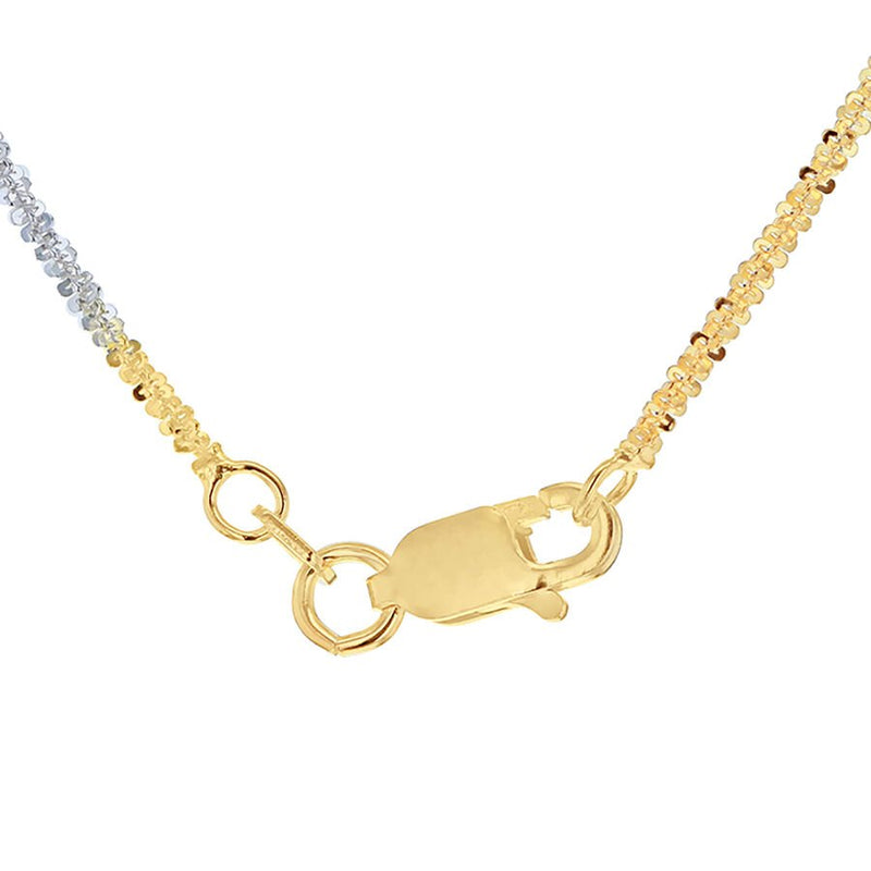 Sterling Silver 3-Tone Gold Tocalle Chain