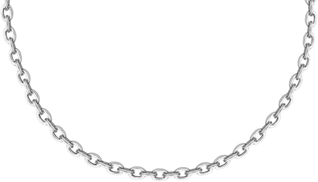 Sterling Silver Diamond Cut Round Belcher Chain
