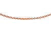 9ct Rose Gold 25 Diamond Cut Curb Chain