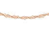 9ct Rose Gold 20 Twist Curb Chain