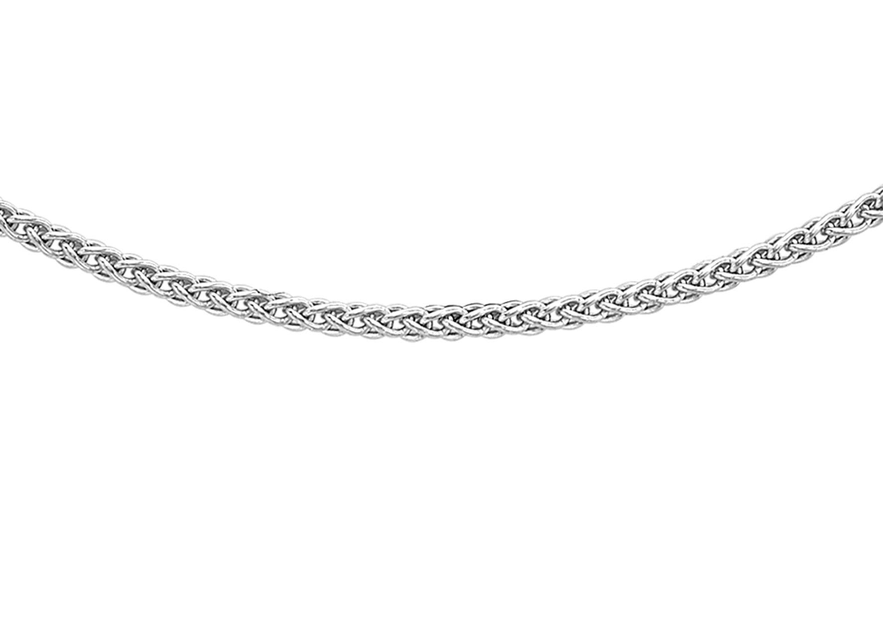 9ct White Gold 030 Spiga Chain