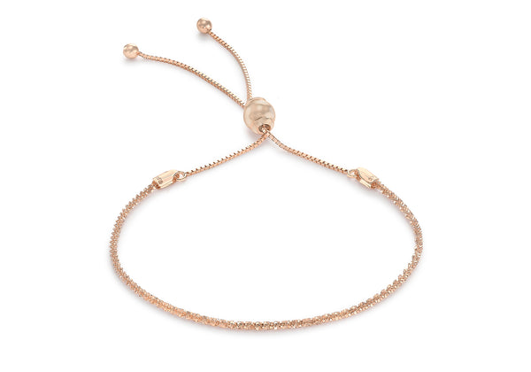 9ct Rose Gold Tocalle Chain Adjustable Bracelet Maximum9