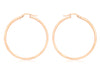 9ct Rose Gold 35mm Creole Earrings