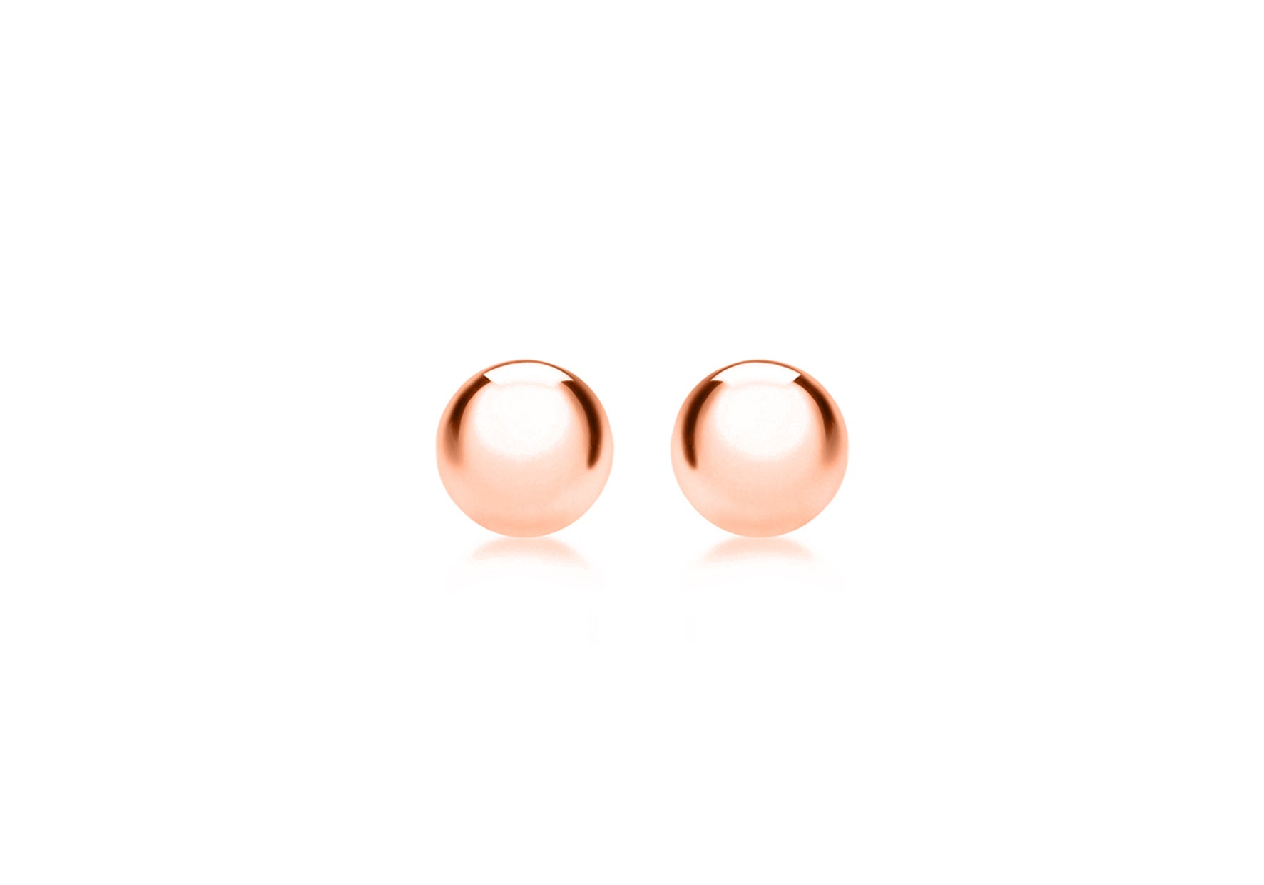 9ct Rose Gold 3mm Ball Stud Earrings