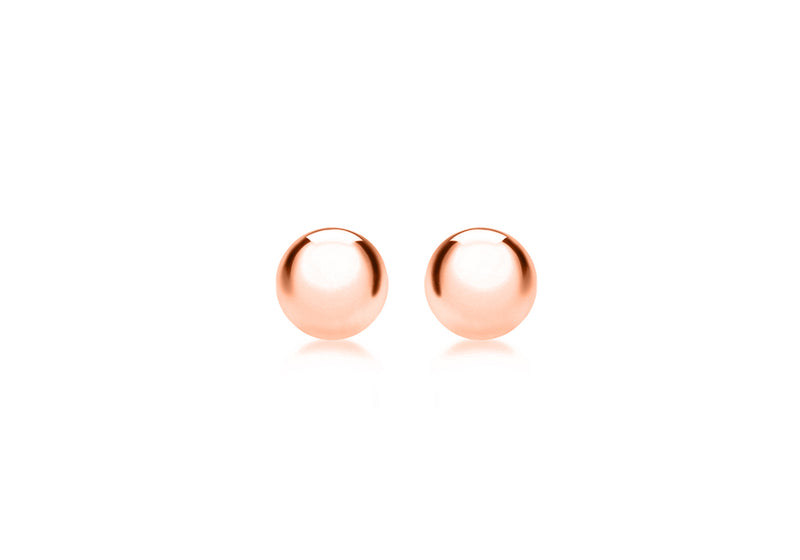 9ct Rose Gold 3mm Ball Stud Earrings