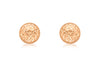 9ct Rose Gold 8mm Diamond Cut Dome Stud Earrings