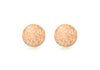 9ct Rose Gold 8mm Diamond Cut Ball Stud Earrings