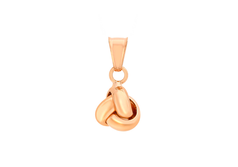 9ct Rose Gold 9mm x 18mm Triple-Knot Pendant