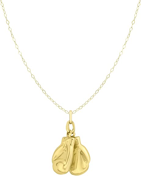 9ct Yellow Gold Double Boxing Glove Pendant