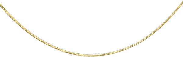 9ct Yellow Gold Mini Round Snake Chain
