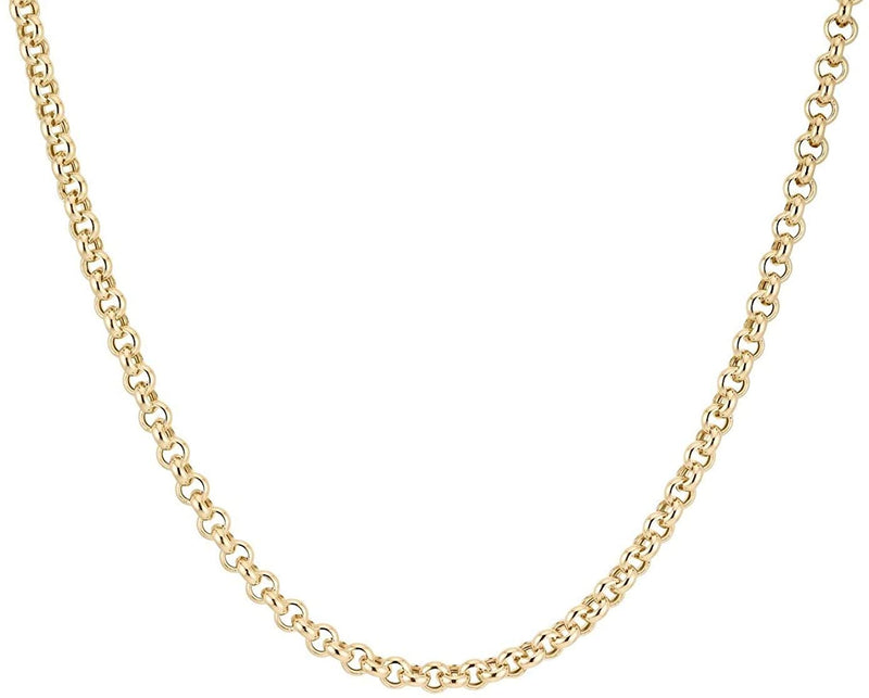 9ct Yellow Gold 100 Round Belcher Chain