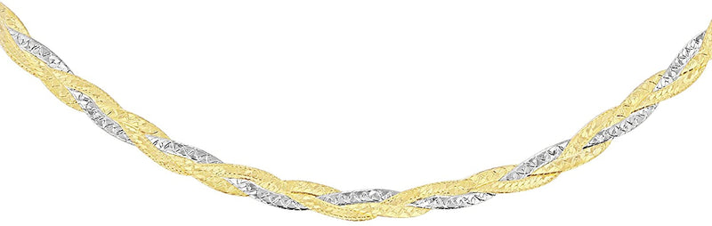 1980s 14k Yellow Gold Vintage Herringbone Chain Necklace Jewelry | eBay