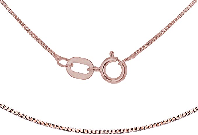 9ct Rose Gold 12 Venetian Box Chain