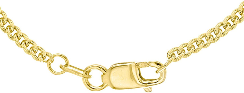 9ct Yellow Gold 60 Diamond Cut Curb Chain