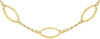 9ct Yellow Gold Diamond Cut Elliptic Link Necklace
