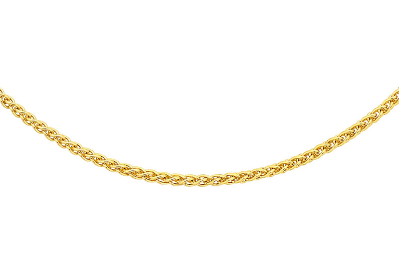 18ct Yellow Gold Spiga Chain