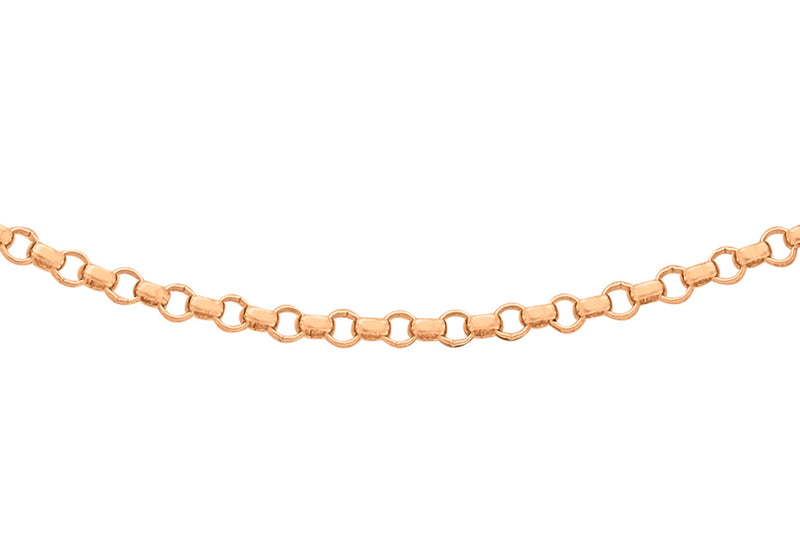18ct Rose Gold 45 Round Belcher Chain