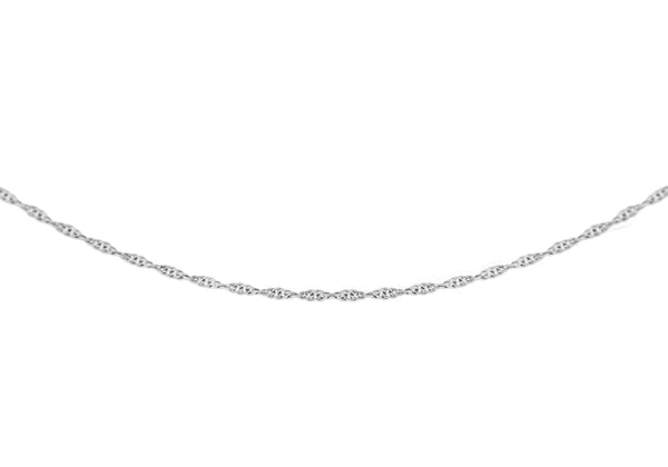 18ct White Gold 20 Prince of Wales Chain 46m/18"9