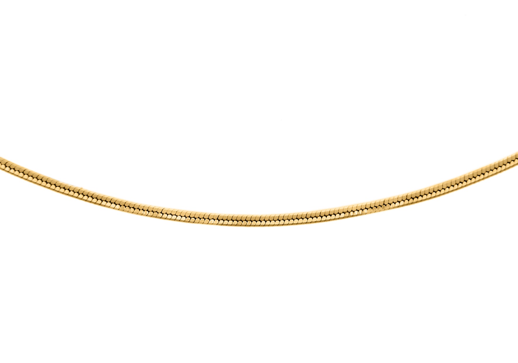 18ct Yellow Gold Shiny Snake Chain