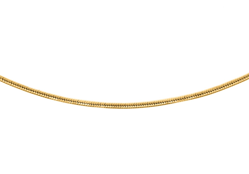 18ct Yellow Gold Shiny Snake Chain