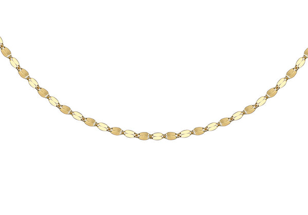 18ct Yellow Gold 1.9mm Forzatina Chain 46m/18"9