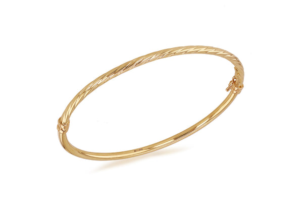 18ct Yellow Gold Half-Twist Bangle