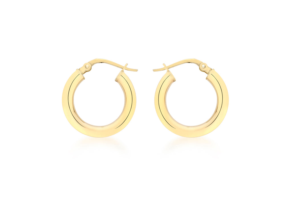 18ct Yellow Gold 18mm Polished Creole Earrings
