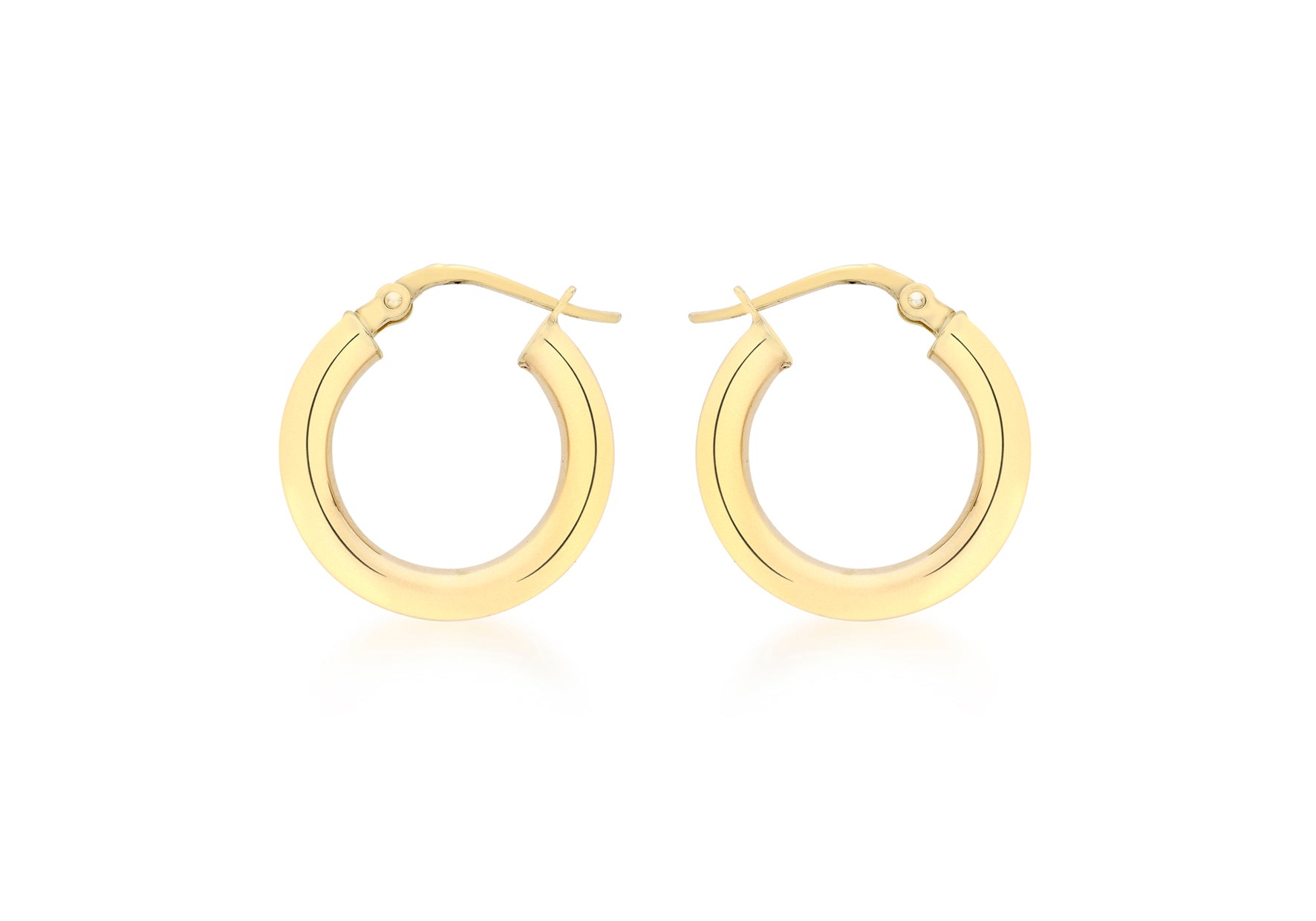 18ct Yellow Gold 18mm Polished Creole Earrings