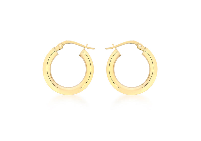 18ct Yellow Gold 18mm Polished Creole Earrings