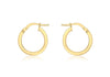 18ct Yellow Gold 16mm Round Creole Earrings