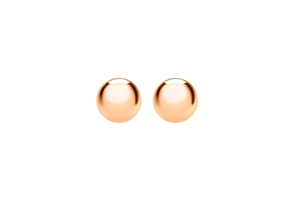 Ball Stud Earrings 18ct Rose Gold
