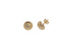 Diamond Cut Stud Earrings 18ct Gold
