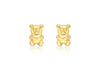 18ct Yellow Gold Teddy Bear Stud Earrings