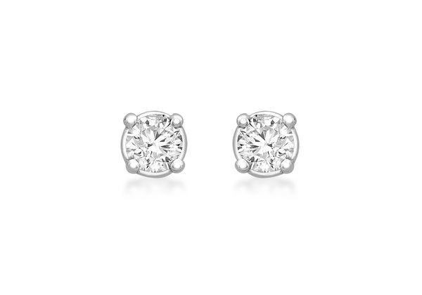18ct White Gold 0.15ct Diamond Stud Earrings 