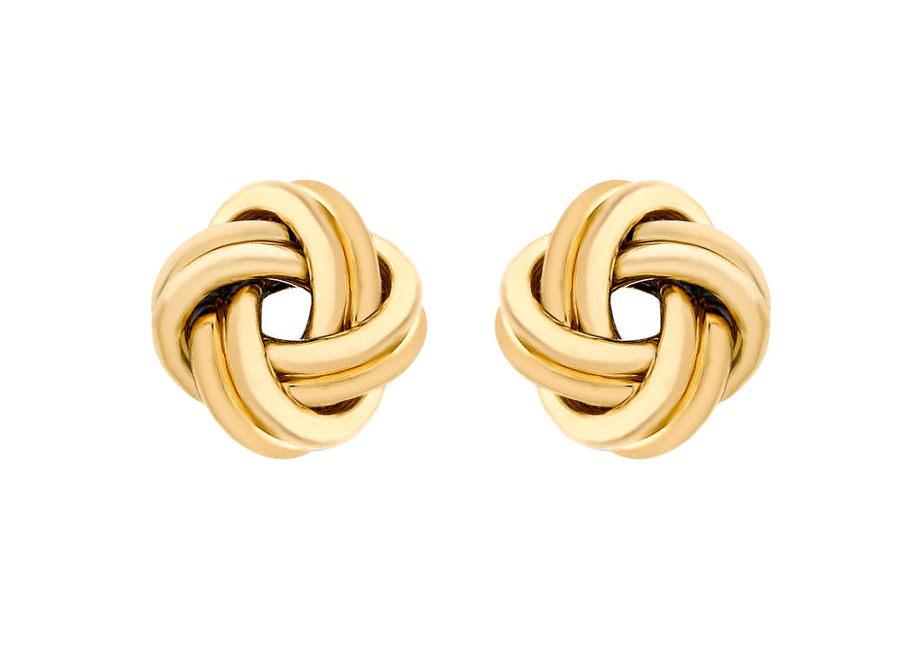 18ct Yellow Gold Knot Stud Earrings