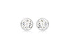 18ct White Gold Zirconia Stud Earrings