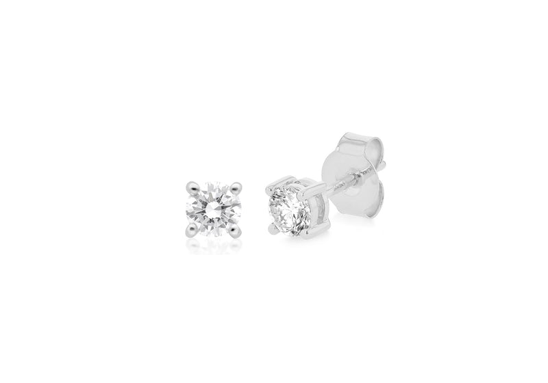 18ct White Gold 0.50ct Diamond Stud Earrings