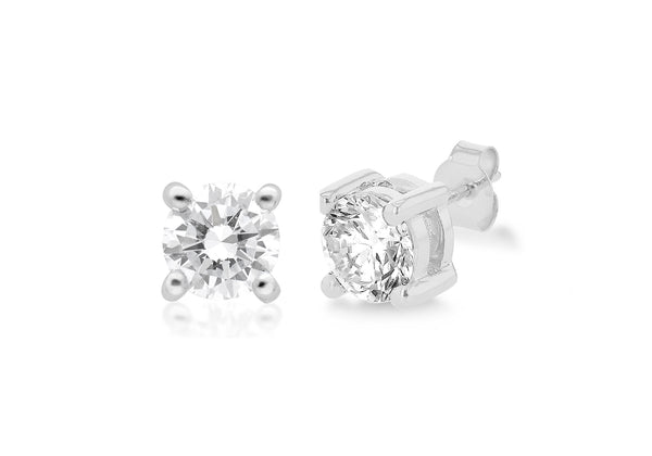 18ct White Gold 1.00ct Diamond Stud Earrings