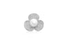 18ct White Gold 0.75t Diamond and Pearl Flower Pendant