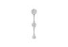 18ct White Gold 1.00t Diamond Cluster Trilogy Pendant