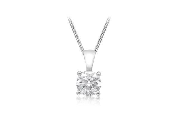 18ct White Gold 0.50ct Diamond Pendant