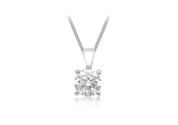 18ct White Gold 0.70ct Diamond Pendant