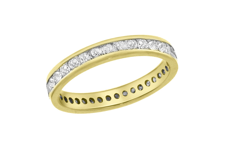 18ct Yellow Gold 0.50ct Diamond Full Band Eternity Ring